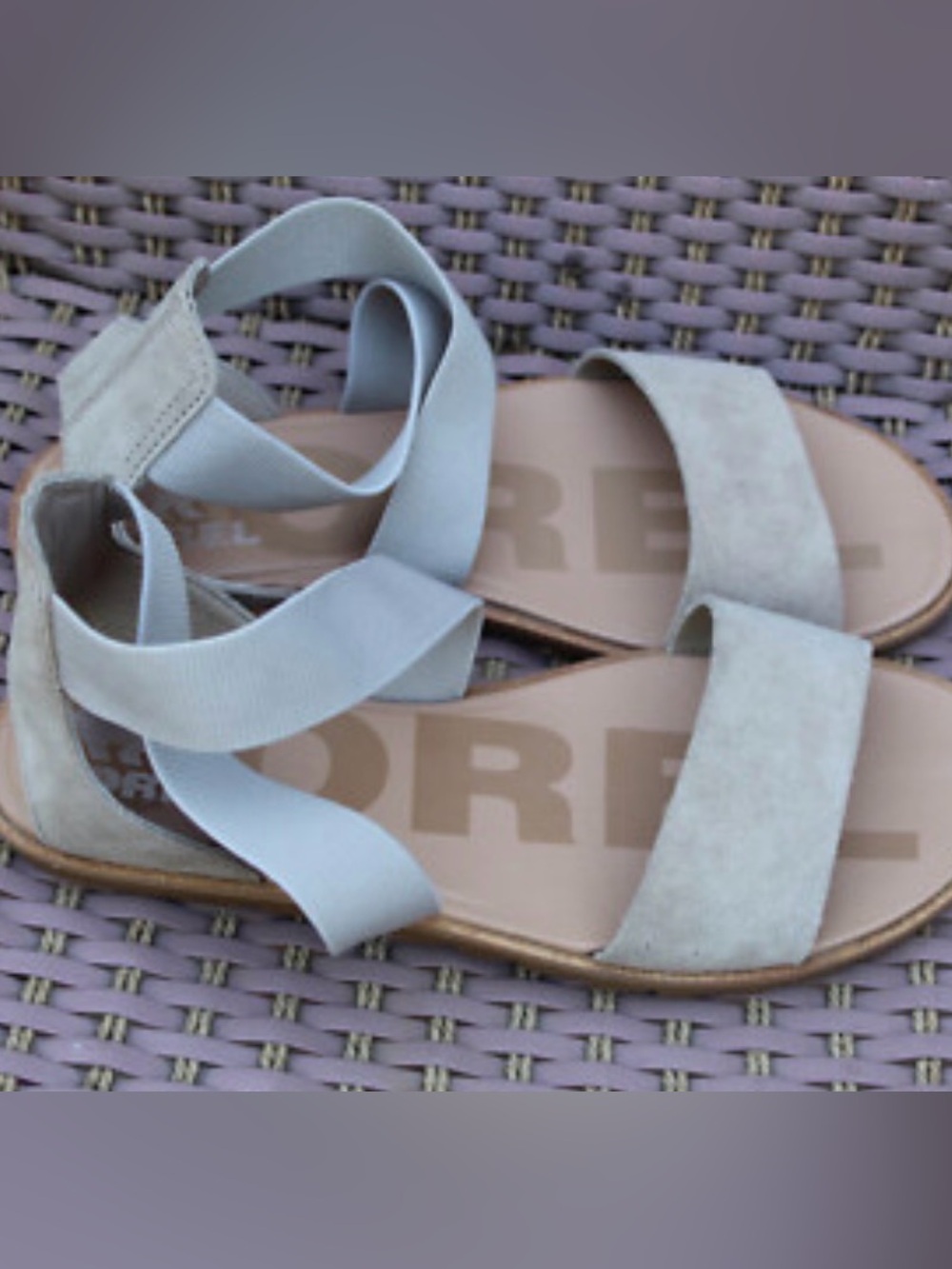 Sorel Women's Neutral Suede Ankle-Strap Sandals - Light Gray